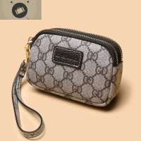 妈妈欧美新款双拉链零钱包女迷你钥匙包钱包硬币包多功能小手包女 艾狄伊娃女手包