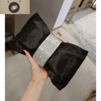 2019新款晚宴包名媛宴会手拿包旗袍晚礼服包包水钻蝴蝶结小手包女 艾狄伊娃手提包