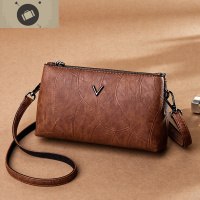 复古软皮手拿包斜挎两用小包包女2020新款韩版简约百搭单肩手腕潮 艾狄伊娃手提包