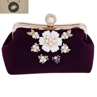 中国风旗袍手包女晚礼服包包新娘手拿包结婚红晚宴包宴会复古小包 艾狄伊娃手提包