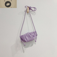 可爱紫色云朵柔软小单肩包包女2020夏季新款口红小斜挎手拿包 艾狄伊娃女手包