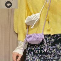 可爱紫色云朵柔软小单肩包包女2020夏季新款口红小斜挎手拿包 艾狄伊娃女手包
