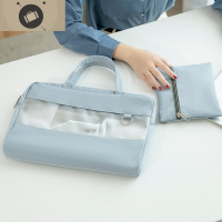 商务出行女士大容量A4文件包公文包学生时尚手提电脑包档案资料袋 艾狄伊娃手提包