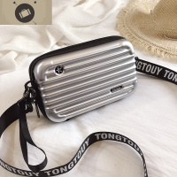 抖音皮箱小包包密码箱迷你行李箱旅行箱硬壳小方包女单肩包斜挎包 艾狄伊娃单肩包