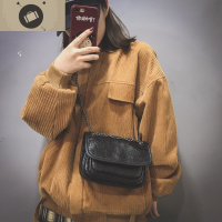 2019新款潮斜挎链条复古韩版学生洋气小众百搭ins网红小黑包包女 艾狄伊娃女斜挎包