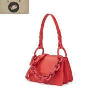 2020新款女包斜挎限定潮百搭口红包包粗链条时尚磨砂哑光包夏 艾狄伊娃女斜挎包