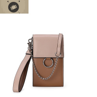 链条手机包女新款拼色大屏手机竖款斜挎包轻便36030王府井 艾狄伊娃女斜挎包