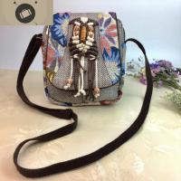 大屏手机包女包新款时尚百搭迷你小包云南民族风斜挎包帆布单肩包 艾狄伊娃单肩包