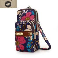 三层拉链零钱包手腕手臂包小包挂脖手机袋大屏手机包单肩斜挎女包 艾狄伊娃单肩包