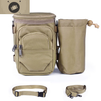 户外运动腰包穿皮带手机腰包多功能水壶腰包男女单肩斜跨包腰挂 艾狄伊娃斜挎包男