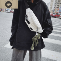 日系工装风帆布机能胸包 韩国ins原宿港风男女街拍ulzzang斜挎包 艾狄伊娃斜挎包男