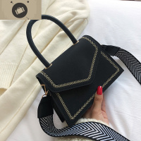 小包包女包新款2020百搭潮ins网红森系链条磨砂宽肩带单肩斜挎包 艾狄伊娃单肩包