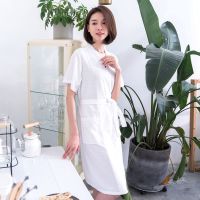 Sleepy Bear 睡袍女夏薄款浴衣吸水速干情侣浴袍男宽松大码中长款胖mm睡衣