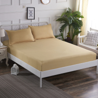 Sleepy Bear 床笠纯色磨毛床套席梦思保护套床罩床套单件防滑床笠枕套三件套