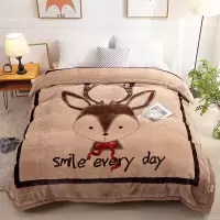 Sleepy Bear 云毯双层加厚拉舍尔毛毯冬季毯子卡通学生宿舍珊瑚绒毯双面毯