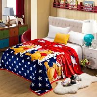 Sleepy Bear 加厚法兰绒毛毯冬季单人学生珊瑚绒床单卡通双人午睡盖毯空调毯子