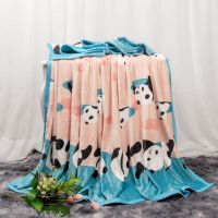 Sleepy Bear 加厚印花法兰绒毛毯双面绒保暖珊瑚绒床单金绒单人双人包边毯子