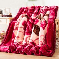 Sleepy Bear 送包装12斤毛毯冬季加厚双层拉舍尔绒毯结婚大红毯子单双人盖毯