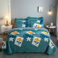 Sleepy Bear 加厚毛毯盖毯三层夹棉大床盖牛奶绒双面水晶绒机洗毯子炕床单防滑