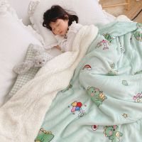 Sleepy Bear 冬季双层毛毯被子羊羔绒加厚午睡珊瑚绒床单人学生毯子宿舍法兰绒
