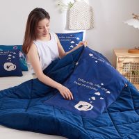 Sleepy Bear 珊瑚绒卡通抱枕被子两用枕头汽车载午睡办公室靠枕折叠毯子二合一