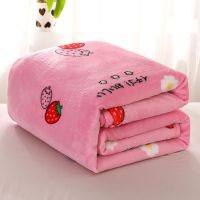 Sleepy Bear 冬季珊瑚毯子床单人午睡空调沙发小被子夏天加厚毛巾盖法兰绒毛毯