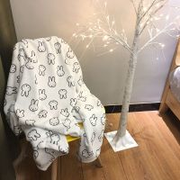 Sleepy Bear ins风米菲兔秋冬小毯子法兰绒卡通儿童空调毛毯床单推车午睡盖毯