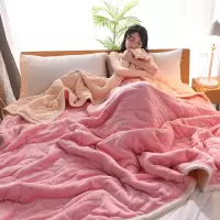Sleepy Bear 双层毛毯被子加厚珊瑚绒毯子冬季保暖床单法兰绒单人双人盖毯薄款