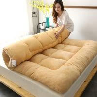 Sleepy Bear 冬季羊羔绒加厚床垫学生宿舍单双人可折叠保暖榻榻米床垫1.5米