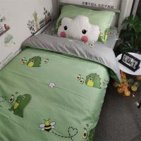 Sleepy Bear ins卡通款小恐龙床上用品四件套学生宿舍床单被套单人双人三件套4