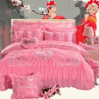 Sleepy Bear 韩版婚庆四件套大红粉色结婚六件套被套八件套婚礼床上用品