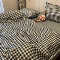 Sleepy Bear 北欧风小格子被套四件套学生宿舍床单三件套单双人床上用品