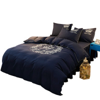 Sleepy Bear 家纺个性纯色简约床单被套床裙床笠床上用品三四件套韩版套件