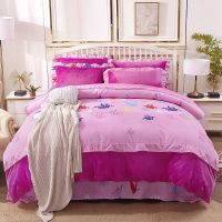 Sleepy Bear 韩版法兰绒四件套加绒加厚冬季珊瑚绒被套床单卡通双面绒床上用品