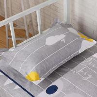 Sleepy Bear 枕套40*60学生单人信封式48 74cm加大格纹枕头套一个装枕芯套