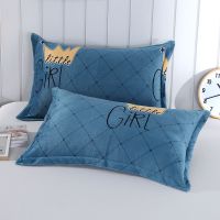 Sleepy Bear 冬季法兰绒枕套一对装保暖珊瑚绒枕芯套单人学生加绒保暖枕皮单只