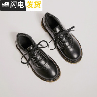 chic复古英伦风圆头学院风秋冬季日系洛丽可爱塔软妹小皮鞋女加绒启如休闲鞋休闲鞋