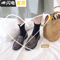 软妹日系JK小皮鞋女学生韩版百搭ulzzang英伦风平底单鞋ins复古潮启如休闲鞋