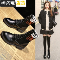 ins马丁靴女2022秋冬新款韩版百搭英伦风学生短筒短靴棉鞋靴子女启如