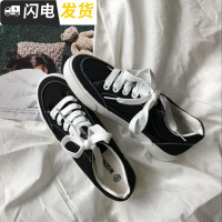 (泡面小希)韩国ins一双经典简约风小白鞋完美组合平底帆布鞋启如