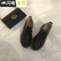 鹤铃 推荐版型炒鸡赞的一款百搭少女学院显瘦加绒小皮鞋ins风女鞋启如休闲鞋休闲鞋