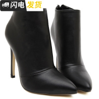 启如Big size Women Winter Martin ankle Boots High heels sh女士靴子