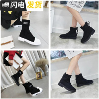 2022秋冬新款短靴女鞋-百狸原创女鞋启如