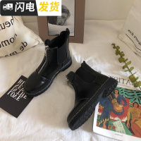 ulzzang马丁靴女英伦风学生韩版百搭小皮短靴2022新款秋冬机车ins启如