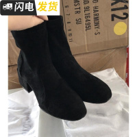 2双邮 高品质 原版定制 上脚太美~粗跟中跟袜靴女短靴启如