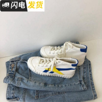 泡面小希鞋子高帮帆布鞋女2022秋季新款韩版百搭ulzzang软妹板鞋启如