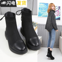 女绑带2022红雪地靴女韩版加绒小短靴女新款短筒ins马丁靴启如