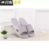 家居旅行高弹轻便舒适拖鞋男女室内简约情侣防滑浴室拖鞋女启如