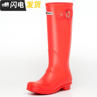 雨鞋女高筒秋冬时尚防鞋女士胶鞋靴防滑鞋户外套鞋成人雨靴启如
