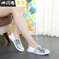 春秋新款布鞋女士懒人鞋学生韩版百搭低帮平底休闲老北京帆布鞋启如